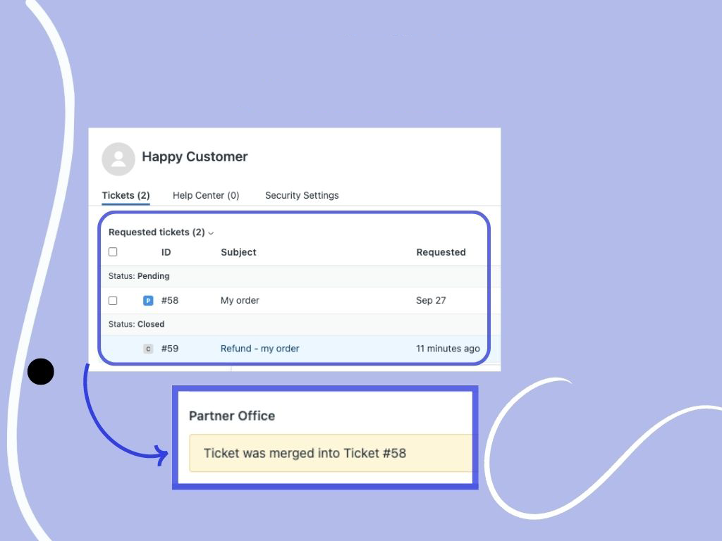 Merge Ticket Zendesk