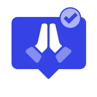 Light email reply icon used in the Zendesk thank you app.