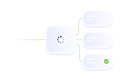 Flow's connected LLMs make decisions based on both the context of the work and the rules or policies that must be applied.
