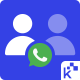 Icon for the Merge Duplicate WhatsApp Users app